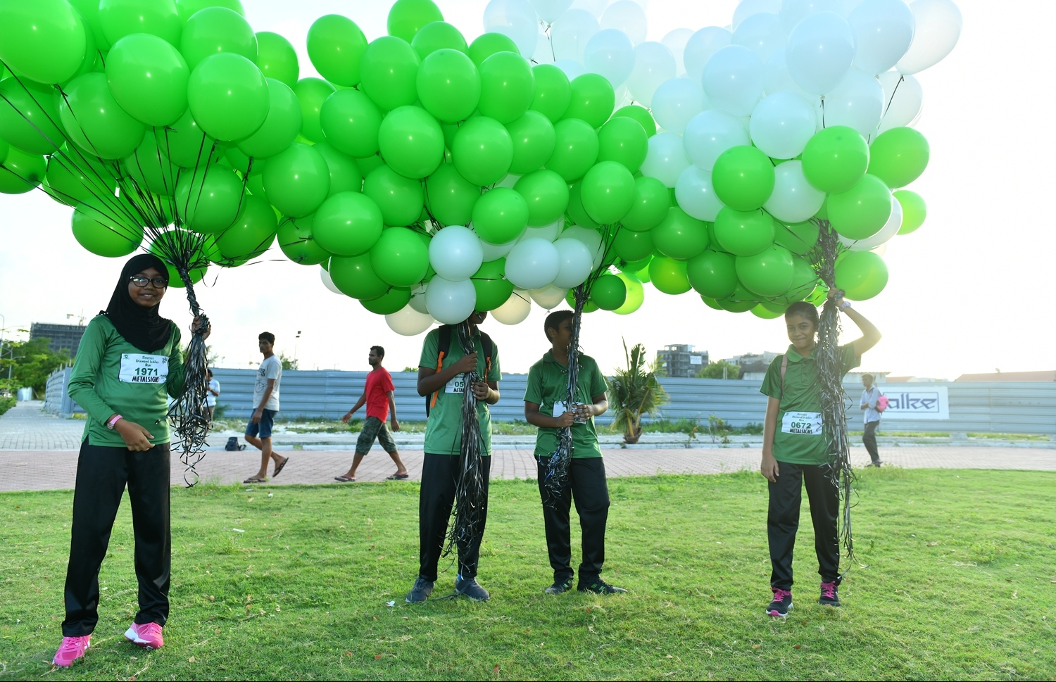 ހުޅުމާލެ: ޖުލައި 5، 2019- އަމީނިއްޔާ ސްކޫލުގެ 75 ވަނަ އަހަރީދުވަސް ފާހަގަކުރުމުގެ ހަރަކާތްތަކުގެ ތެރެއިން ހުކުރު ދުވަހުގެ ހަވީރު ހުޅުމާލޭގައި ބޭއްވި "އަމީނީ ޑައިމަންޑް ޖުބިލީ ރަން"ގެ ތެރެއިން.---ފޮޓޯ: ރައީސް އޮފީސް