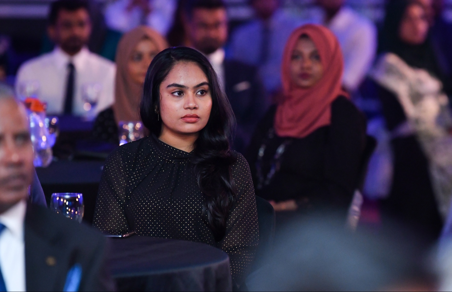 މާލެ: ޖުލައި 7، 2019- އެމްއެމްއޭ އަށް 38 އަހަރު ފުރުން ފާހަގަކުރުމުގެ ގޮތުން ދަރުބާރުގޭގައި ބޭއްވި ރަސްމިއްޔާތުގެ ތެރެއިން.---ފޮޓޯ: ހުސައިން ވަހީދު/ މިހާރު