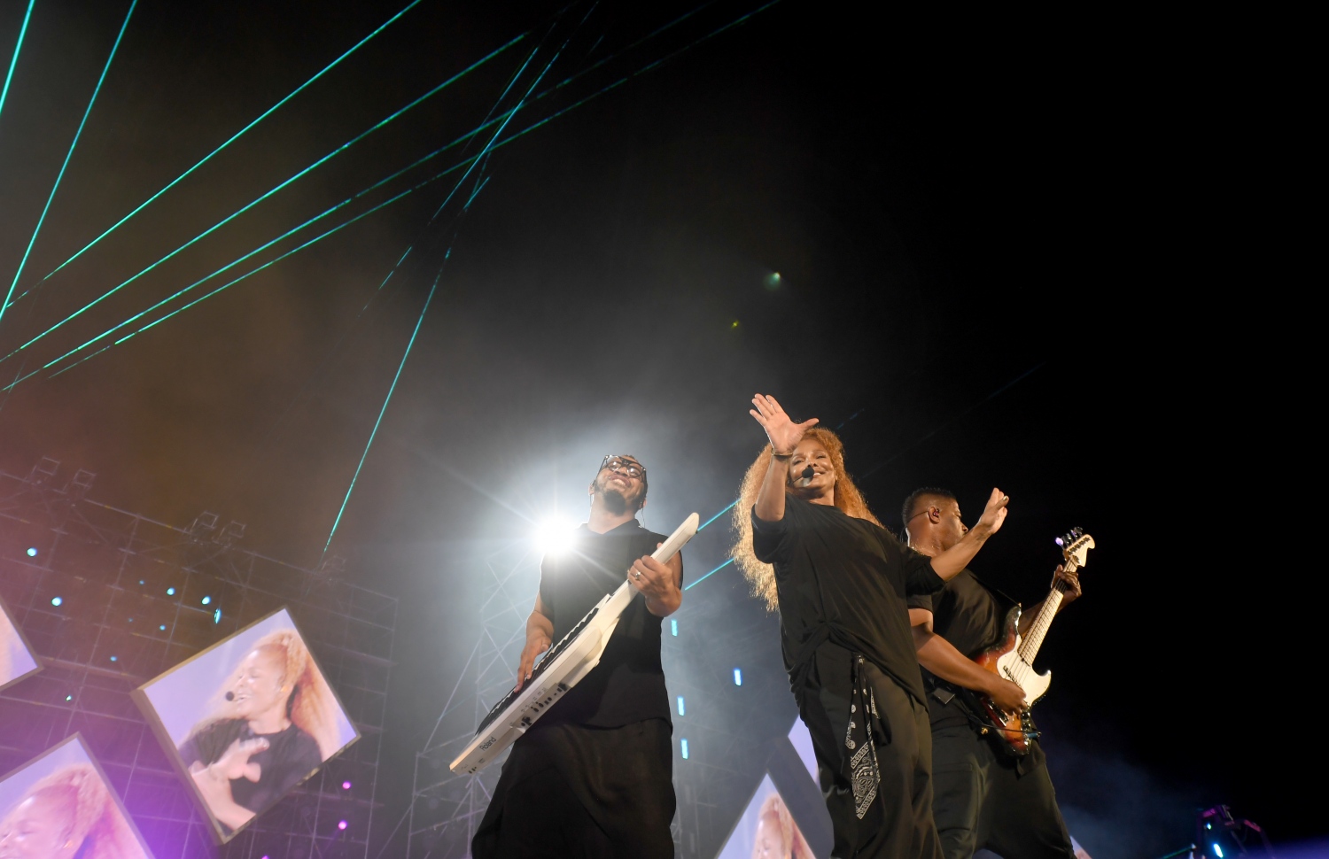 ޖިއްދާ: ޖުލައި 18، 2019: ޖިއްދާ ވޯލްޑް މިއުޒިކް ފެސްޓިވަލްގައި އެމެރިކާގެ ލަވަކިޔުންތެރިޔާ ޖެނެޓް ޖެކްސަން ޕާފޯމް ކުރަނީ. --ފޮޓޯ:އޭއެފްޕީ