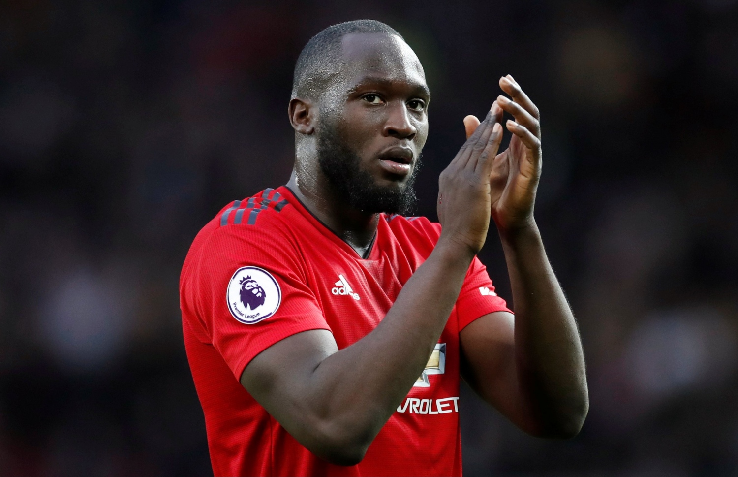 ލުކާކޫ މެންޗެސްޓާ ޔުނައިޓެޑުގެ ޖާޒީގައި. --ފޮޓޯ: އޭއެފްޕީ