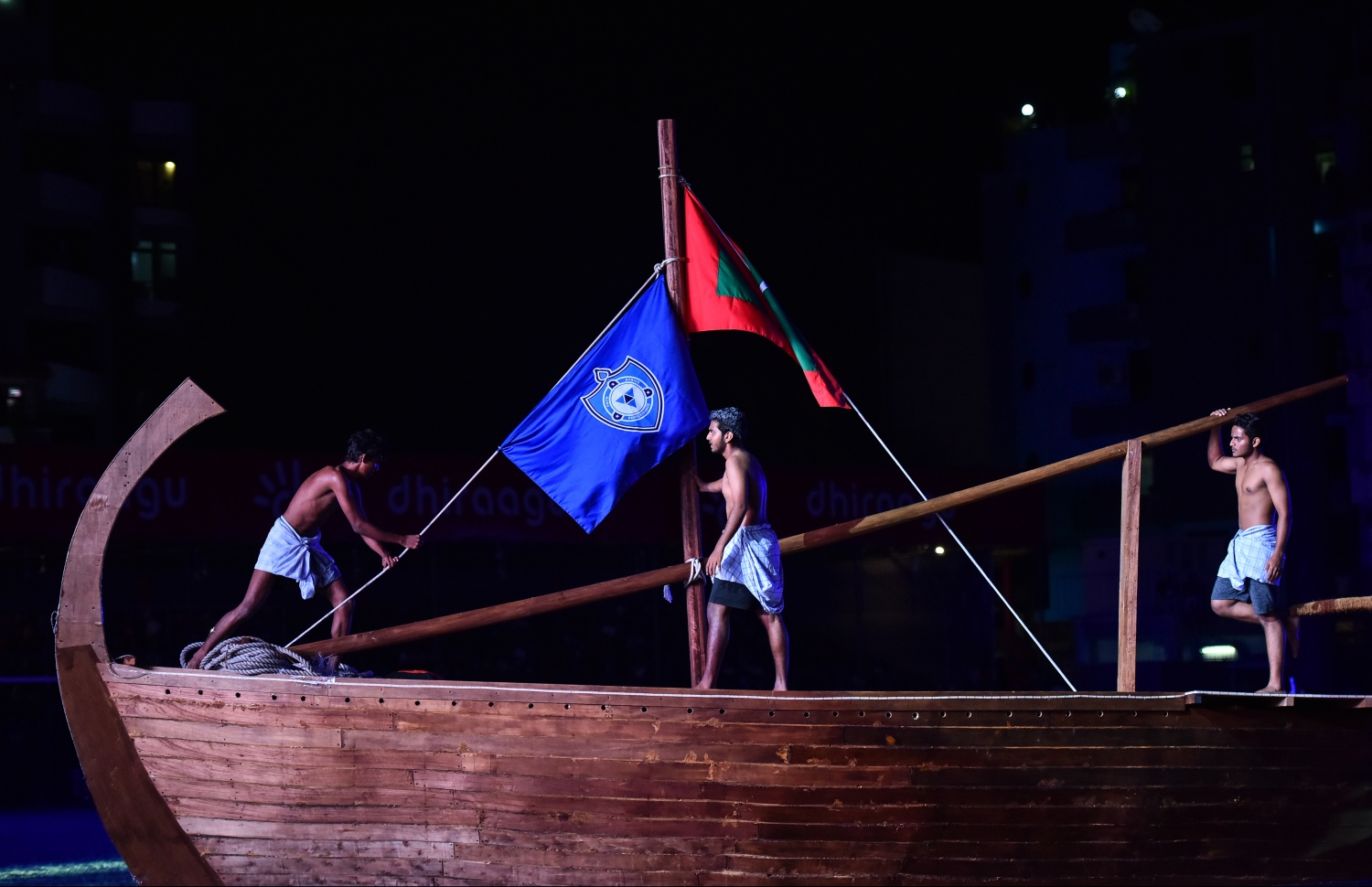 މާލެ: ޖުލައި 26، 2019- ގަލޮޅު ދަނޑުގައި ކުރިއަށްދިޔަ މި އަހަރުގެ މިނިވަން ދުވަހުގެ ކުޅިވަރުތަކުގެ ތެރެއިން.---ފޮޓޯ: ހުސައިން ވަހީދު/މިހާރު