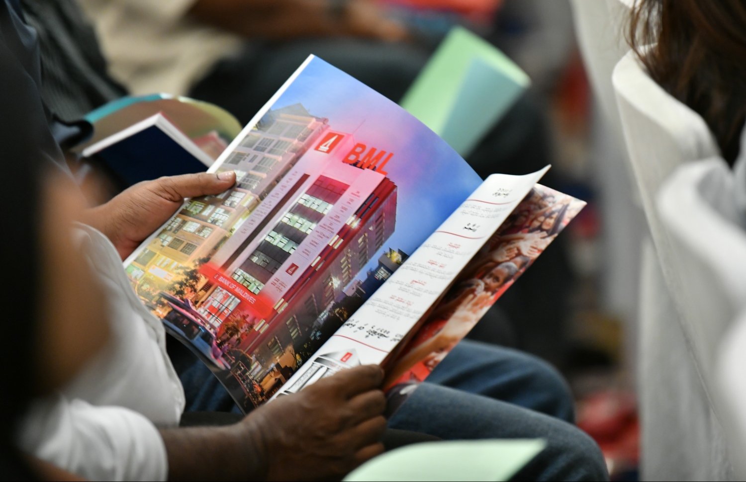 މާލެ: ޖުލައި 30، 2019- ބޭންކް އޮފް މޯލްޑިވްސް (ބީއެމްއެލް)ގެ އަހަރީ އާންމު ޖަލްސާގެ ތެރެއިން.---ފޮޓޯ: ހުސެއިން ވަހީދު/ މިހާރު