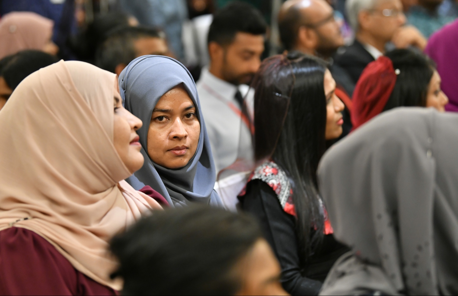 މާލެ: ޖުލައި 30، 2019- ބޭންކް އޮފް މޯލްޑިވްސް (ބީއެމްއެލް)ގެ އަހަރީ އާންމު ޖަލްސާގެ ތެރެއިން.---ފޮޓޯ: ހުސެއިން ވަހީދު/ މިހާރު