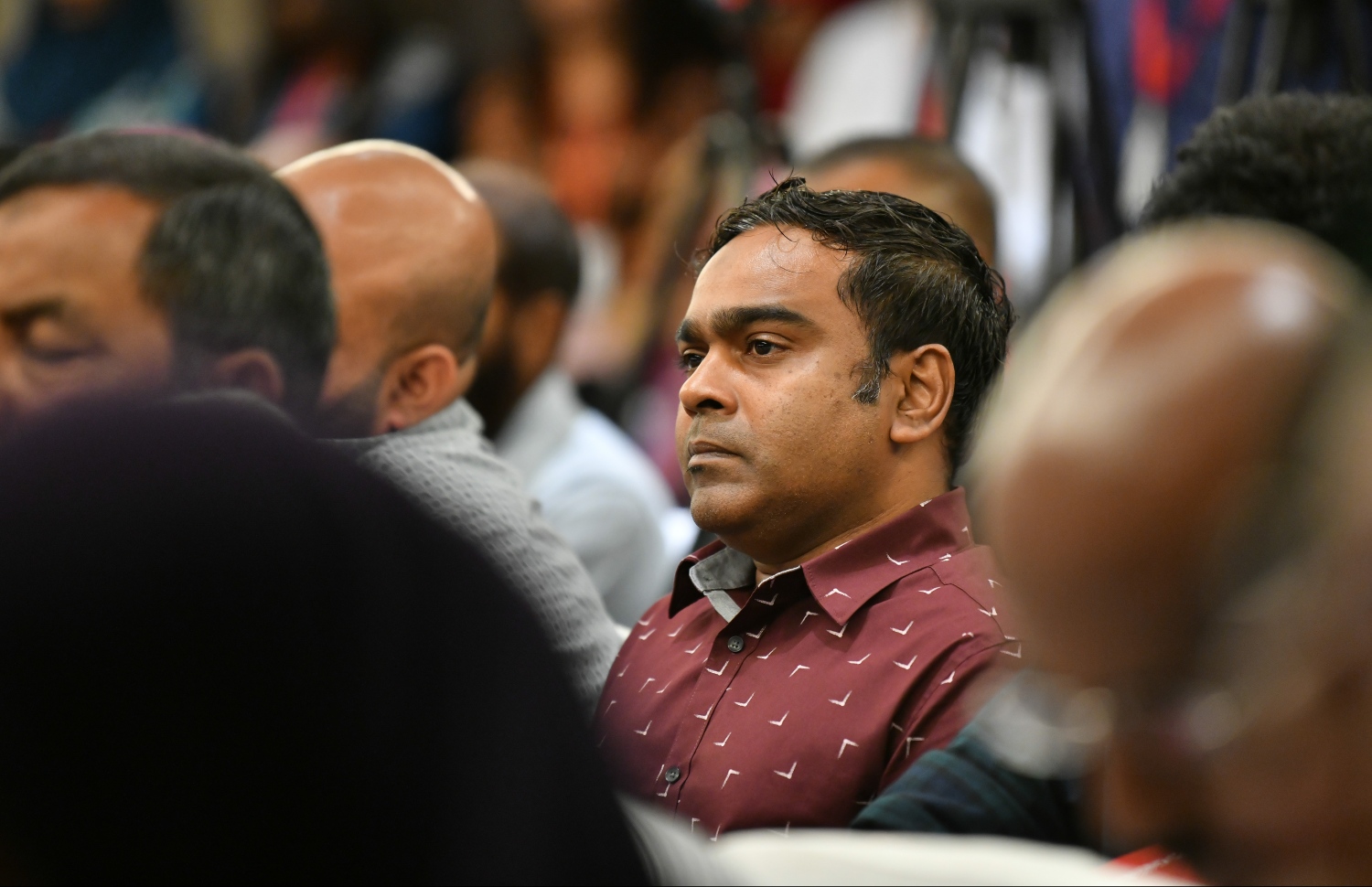 މާލެ: ޖުލައި 30، 2019- ބޭންކް އޮފް މޯލްޑިވްސް (ބީއެމްއެލް)ގެ އަހަރީ އާންމު ޖަލްސާގެ ތެރެއިން.---ފޮޓޯ: ހުސެއިން ވަހީދު/ މިހާރު