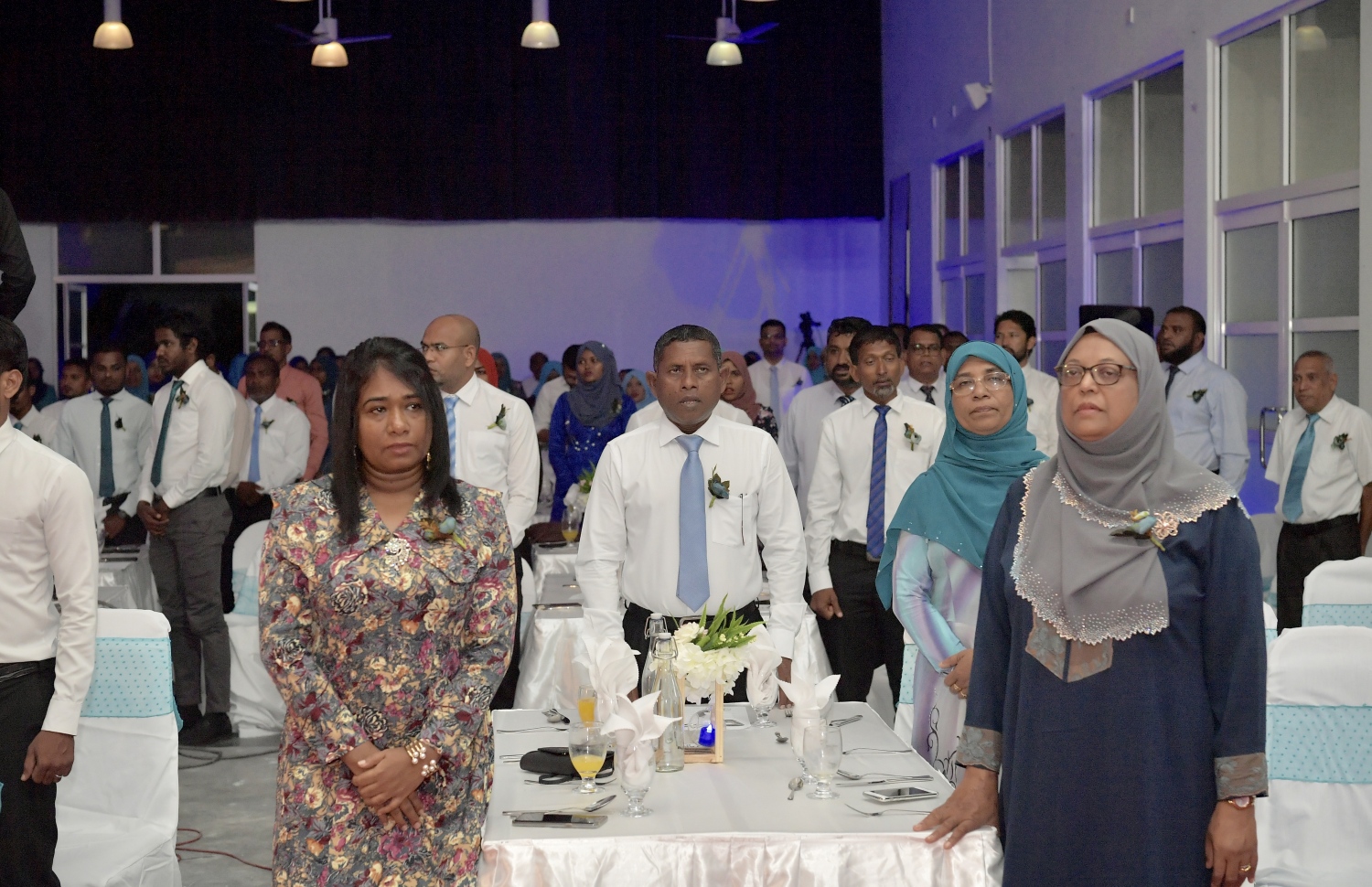 ބ. އޭދަފުށި: ޖުލައި 30، 2019: ބ. އޭދަފުށީގައި ހުންނަ އެ އަތޮޅު ހޮސްޕިޓަލަށް 50 އަހަރުފުރުން ފާހަގަކުރަން ބޭއްވި ރަސްމިއްޔާތެއްގެ ތެރެއިން- ފޮޓޯ: ރައީސް އޮފީސް