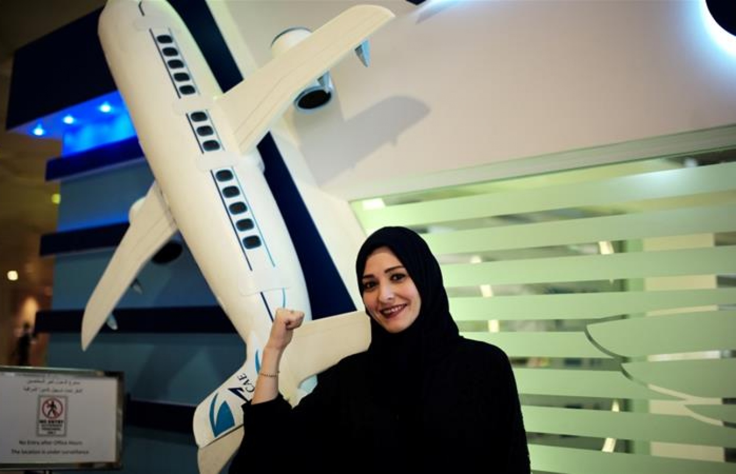 ކޮމާޝަނަލް ޕައިލެޓަކަށް ވާން އެދި ހުށަހަޅާފައިވާ ސައުދީގެ ދަރިވަރު ދާލިއާ ޔަޝާރު. --ފޮޓޯ:ރޮއިޓާސް