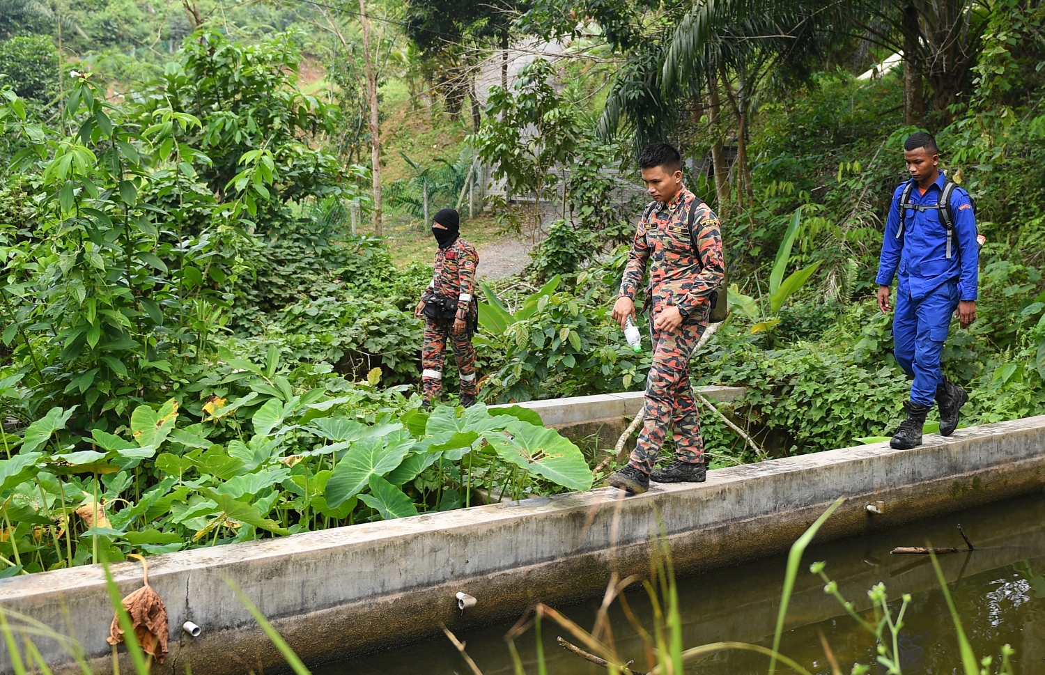 މެލޭޝިއާގެ ރިސޯޓަކުން ގެއްލުނު ޚާއްސަ އެހީ އަށް ބޭނުންވާ ނޯރާ ހޯދުމުގައި ރެސްކިއު ޓީމުގެ މެންބަރުން ހަރަކާތްތެރި ވަނީ. --ފޮޓޯ:އޭއެފްޕީ