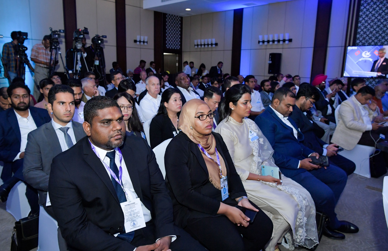 ޕެރެޑައިސް އައިލެންޑް ރިސޯޓް: ސެޕްޓެމްބަރު 3، 2019: ހަތަރުވަނަ އިންޑިއަން އޯޝަން ކޮންފަރެންސް (އައިއޯސީ) ފެށުމަށް ޕެރެޑައިސް އައިލެންޑް ރިސޯޓުގައި ބޭއްވި ހަފުލާގެ ތެރެއިން.-- ފޮޓޯ: ރައީސް އޮފީސް