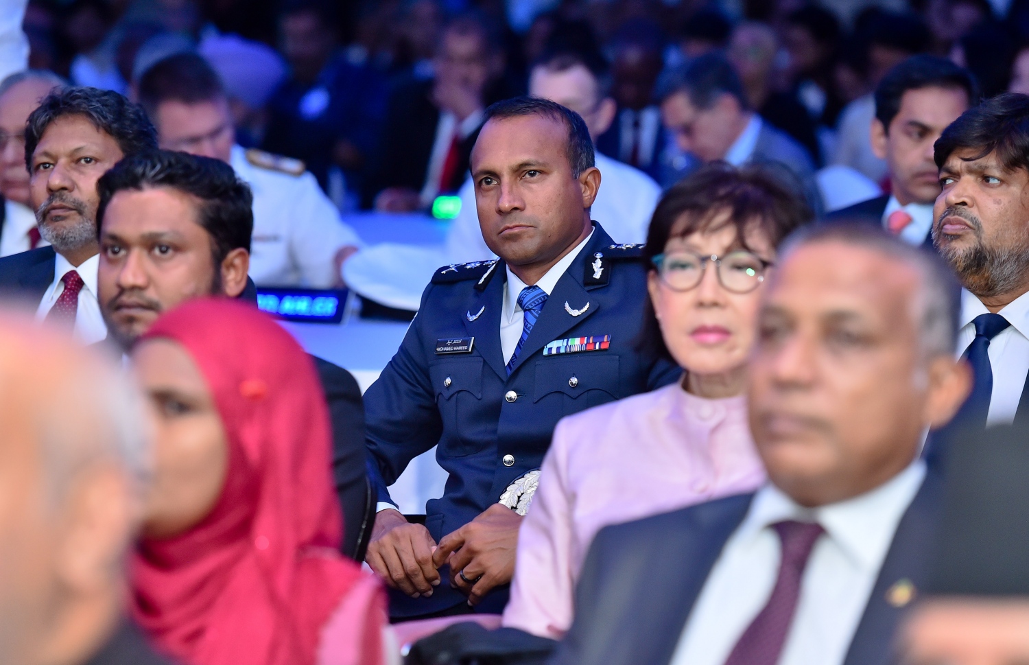 ޕެރެޑައިސް އައިލެންޑް ރިސޯޓް: ސެޕްޓެމްބަރު 3، 2019: ހަތަރުވަނަ އިންޑިއަން އޯޝަން ކޮންފަރެންސް (އައިއޯސީ) ފެށުމަށް ޕެރެޑައިސް އައިލެންޑް ރިސޯޓުގައި ބޭއްވި ހަފުލާގެ ތެރެއިން.-- ފޮޓޯ: ރައީސް އޮފީސް