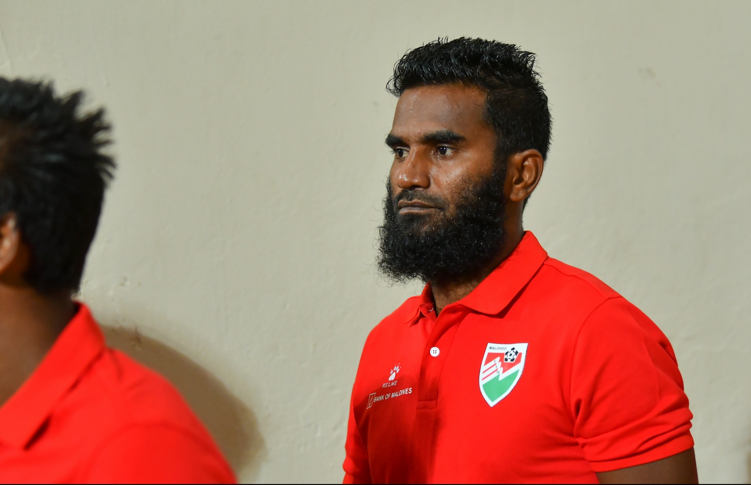 މާލެ: ސެޕްޓެމްބަރު 9، 2019: ވޯލްޑް ކަޕް ކޮލިފައިންގައި ދިވެހިރާއްޖެއާޢި ޗައިނާ ވާދަކުރާ މެޗުގެ ޕްރެކްޓިސް ފެށުން.-- ފޮޓޯ: ހުސައިން ވަހީދު /މިހާރު