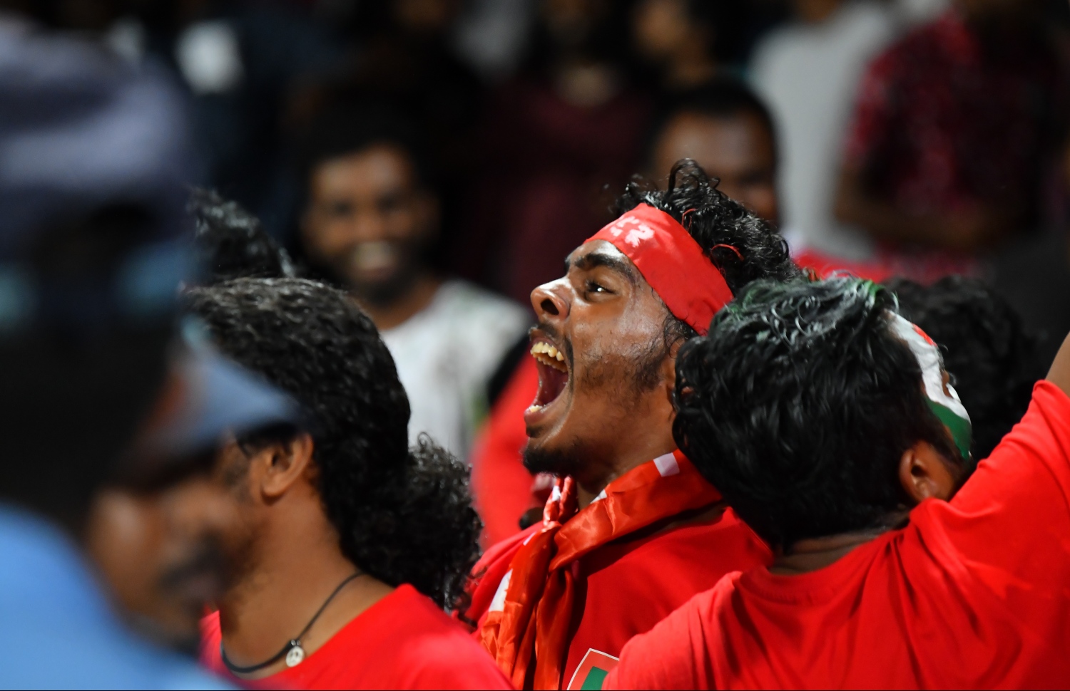 މާލެ: ސެޕްޓެމްބަރު 10، 2019: ވޯލްޑް ކަޕް ކޮލިފައިންގައި ދިވެހިރާއްޖެއާޢި ޗައިނާ ވާދަކުރި މެޗުގެ ތެރެއިން: މިމެޗު 5-0 އިން ކާމިޔާބުކުރީ ޗައިނާ.---ފޮޓޯ: ހުސައިން ވަހީދު /މިހާރު