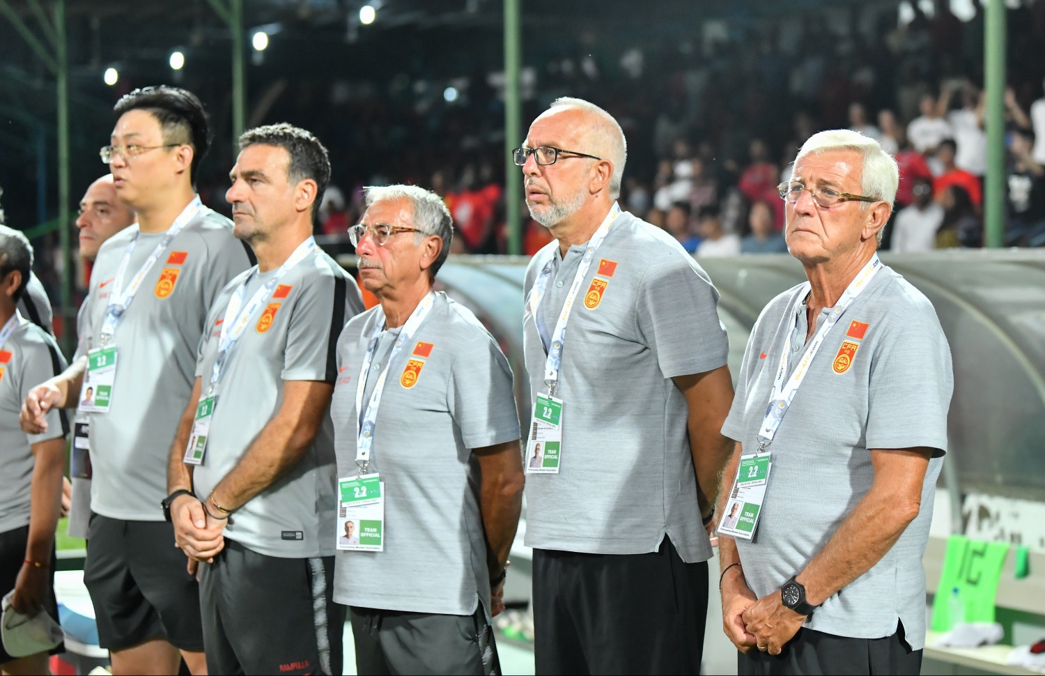 މާލެ: ސެޕްޓެމްބަރު 10، 2019: ވޯލްޑް ކަޕް ކޮލިފައިންގައި ދިވެހިރާއްޖެއާޢި ޗައިނާ ވާދަކުރި މެޗުގެ ތެރެއިން: މިމެޗު 5-0 އިން ކާމިޔާބުކުރީ ޗައިނާ.---ފޮޓޯ: ހުސައިން ވަހީދު /މިހާރު