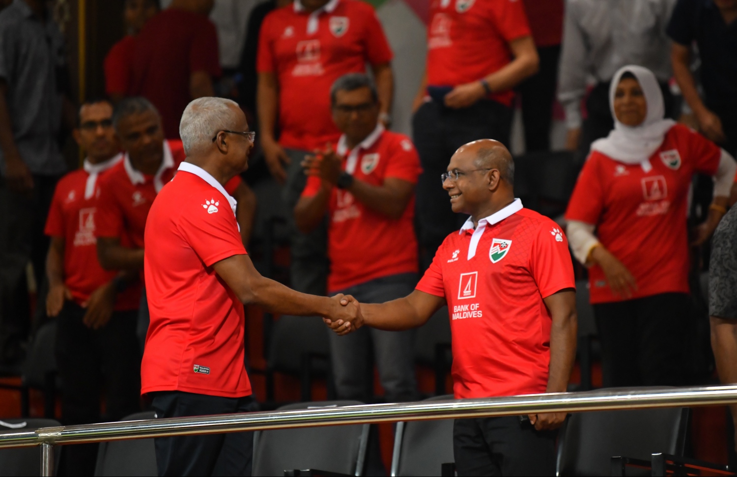 މާލެ: ސެޕްޓެމްބަރު 10، 2019: ވޯލްޑް ކަޕް ކޮލިފައިންގައި ދިވެހިރާއްޖެއާޢި ޗައިނާ ވާދަކުރި މެޗުގެ ތެރެއިން: މިމެޗު 5-0 އިން ކާމިޔާބުކުރީ ޗައިނާ.---ފޮޓޯ: ހުސައިން ވަހީދު /މިހާރު