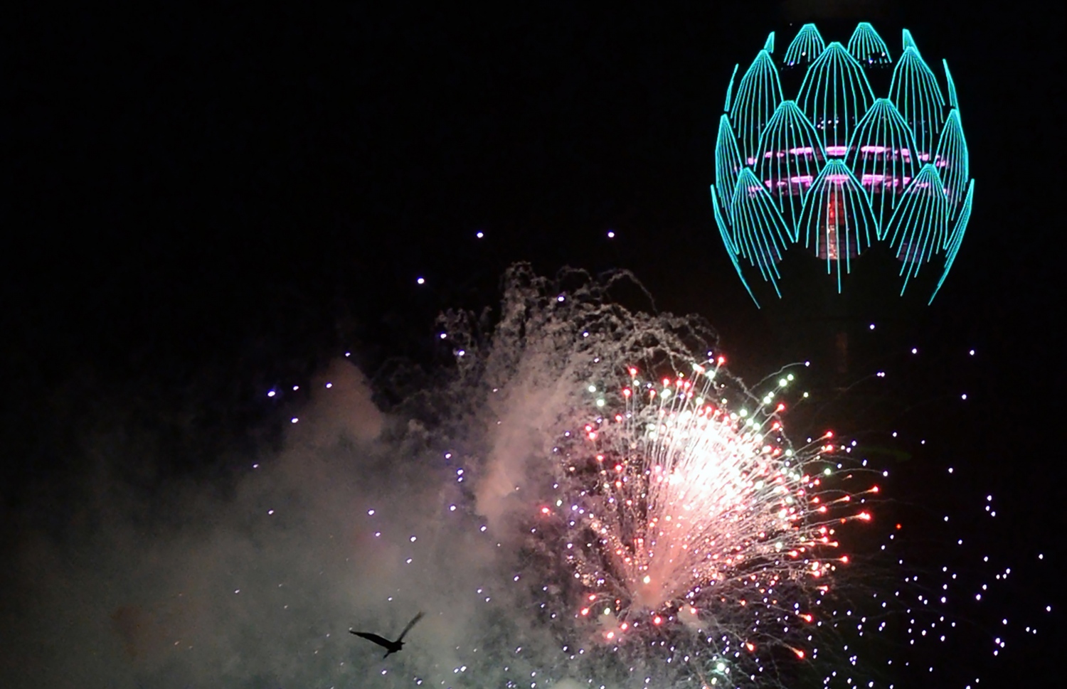 ކޮލަމްބޯ، ސެޕްޓެމްބަރު 16، 2019: ލޮޓަސް ޓަވަރު ހުޅުވުމުގެ ރަސްމިއްޔާތުގައި ހަވާ އަރުވަނީ. --ފޮޓޯ:އޭއެފްޕީ