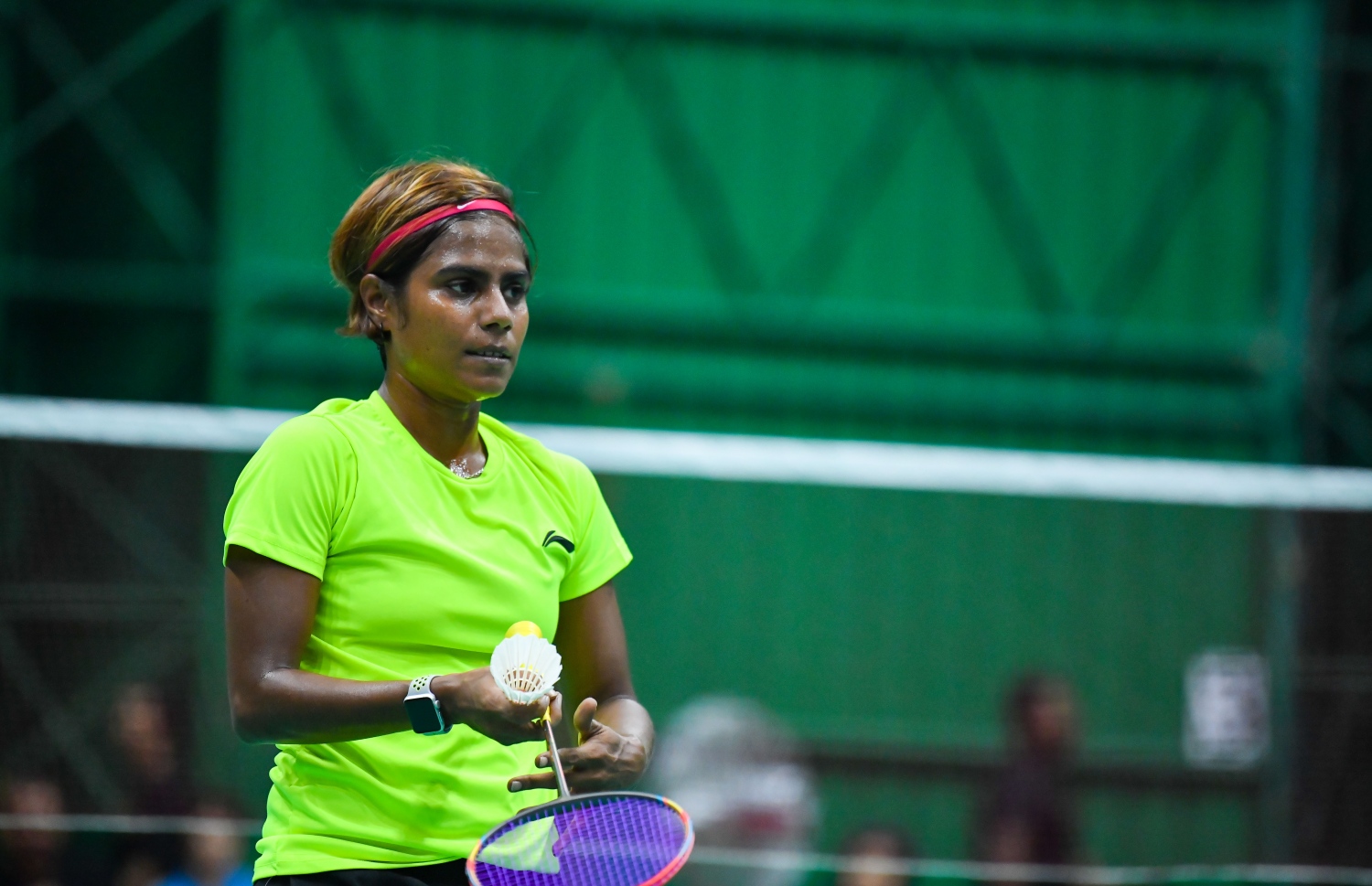 ގައުމީ މުބާރާތުގެ މެޗެއްގެ ތެރެއިން ނީލާ. -- ފޮޓޯ: ނިޝާން އަލީ/ މިހާރު