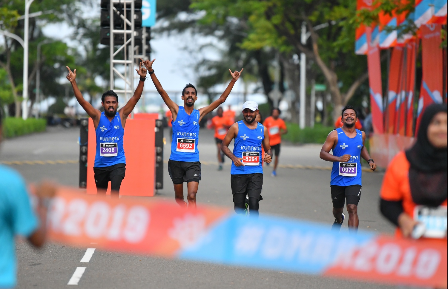 ހުޅުމާލެ: ސެޕްޓެމްބަރު 20، 2019: ރާއްޖޭގައި ބާއްވާ ދުވުމުގެ އެންމެ ބޮޑު ރޭސް ކަމަށްވާ، ދިރާގު މޯލްޑިވްސް ރޯޑް ރޭސްގެ މިއަހަރުގެ 10 ކިލޯމީޓަރު ދުވުމުގެ ތެރެއިން.---ފޮޓޯ: ހުސައިން ވަހީދު/މިހާރު