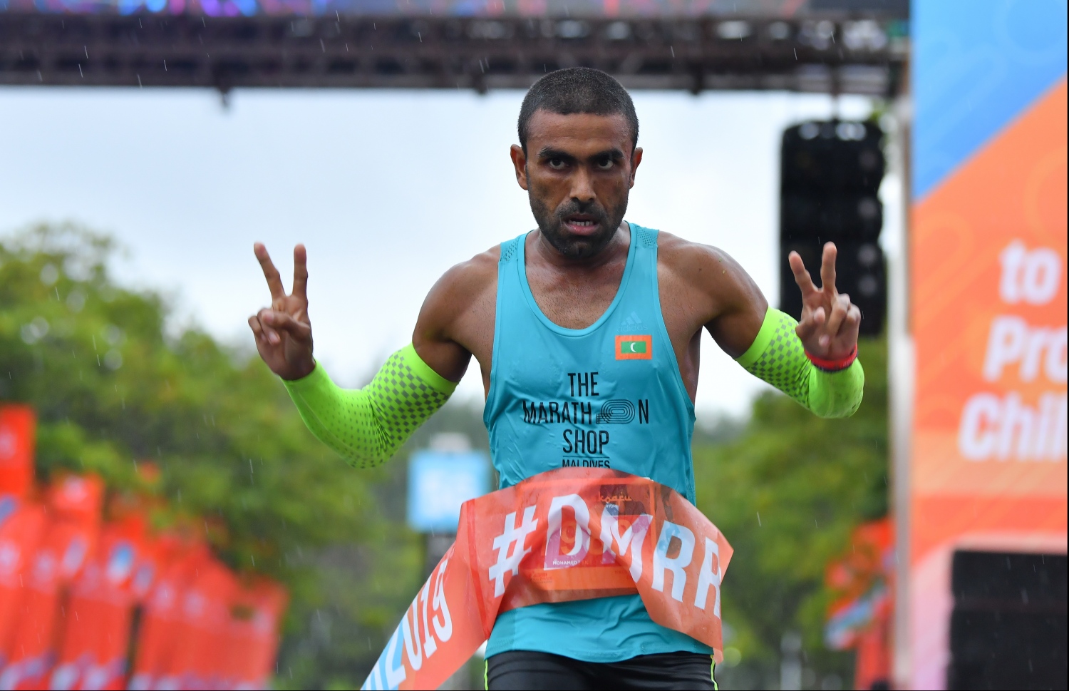 ހުޅުމާލެ: ސެޕްޓެމްބަރު 20، 2019: ރާއްޖޭގައި ބާއްވާ ދުވުމުގެ އެންމެ ބޮޑު ރޭސް ކަމަށްވާ، ދިރާގު މޯލްޑިވްސް ރޯޑް ރޭސްގެ މިއަހަރުގެ 5 ކިލޯމީޓަރު ދުވުމުގެ ތެރެއިން.---ފޮޓޯ: ހުސައިން ވަހީދު/މިހާރު