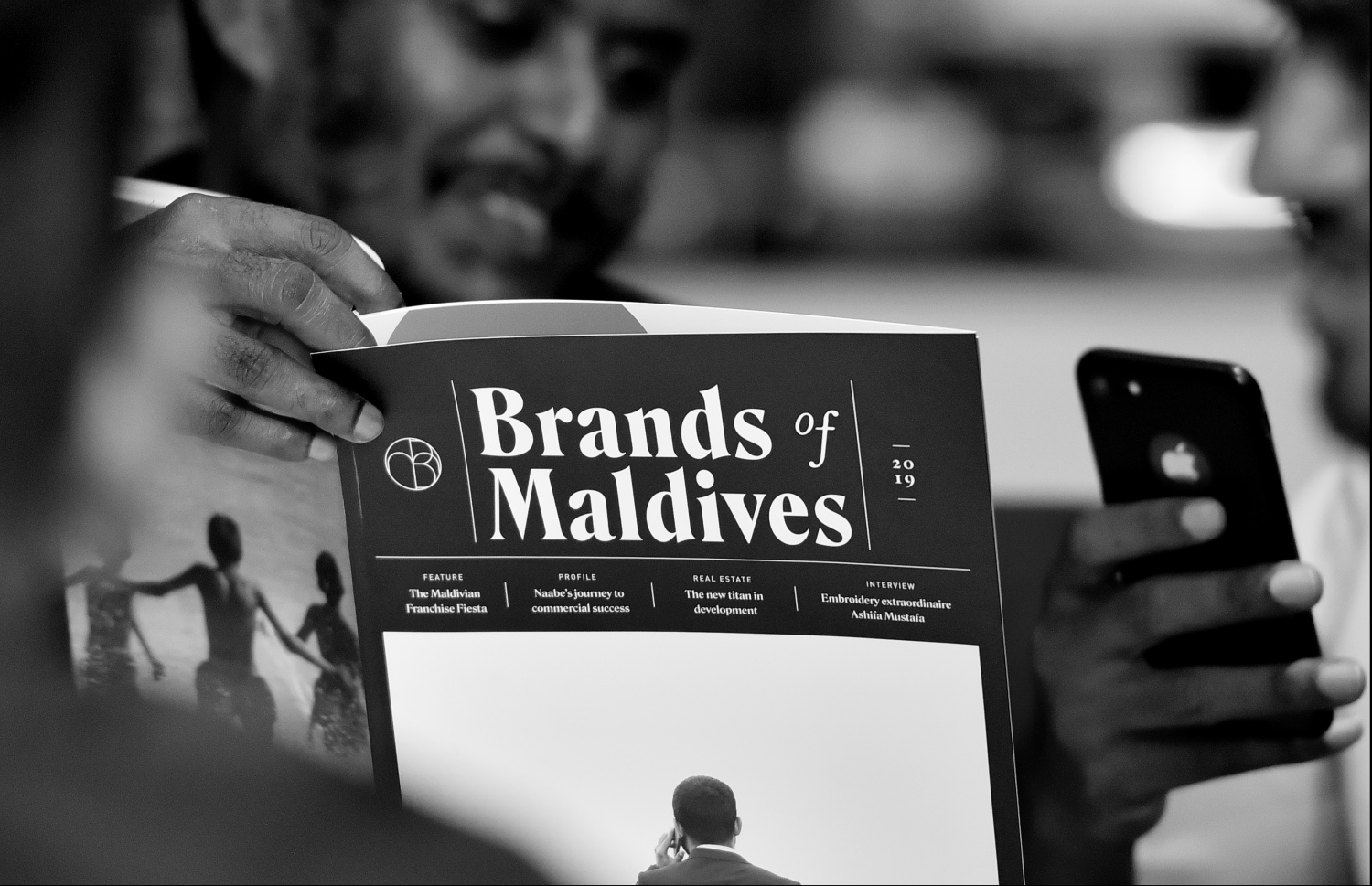 މާލެ: އޮކްޓޫބަރު 1، 2019- "މިހާރު"ގެ ފަރާތުން ވިޔަފާރިއަށް ހާއްސަކޮށްގެން އަހަރަކު އެއްފަހަރު ނެރޭ "ބްރޭންޑްސް އޮފް މޯލްޑިވްސް" މެގަޒިން ނެރުމުގެ ގޮތުން މާގިރި ހޮޓަލްގައި ބޭއްވި ހަފްލާގެ ތެރެއިން.---ފޮޓޯ: ހުސައިން ވަހީދު/މިހާރު
