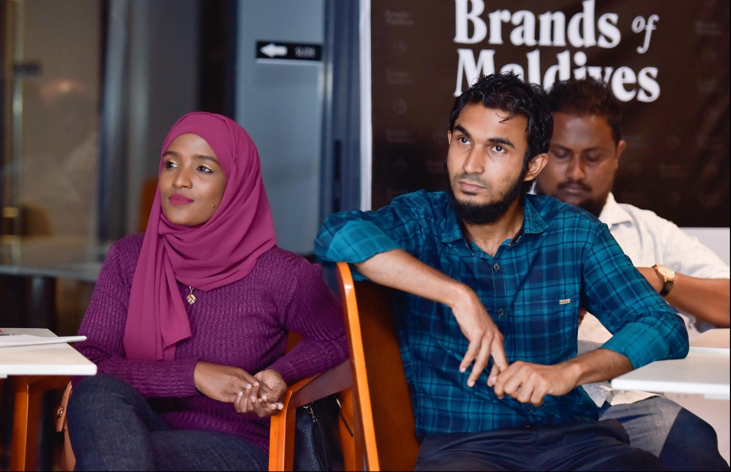 މާލެ: އޮކްޓޫބަރު 1، 2019- "މިހާރު"ގެ ފަރާތުން ވިޔަފާރިއަށް ހާއްސަކޮށްގެން އަހަރަކު އެއްފަހަރު ނެރޭ "ބްރޭންޑްސް އޮފް މޯލްޑިވްސް" މެގަޒިން ނެރުމުގެ ގޮތުން މާގިރި ހޮޓަލްގައި ބޭއްވި ހަފްލާގެ ތެރެއިން.---ފޮޓޯ: ހުސައިން ވަހީދު/މިހާރު