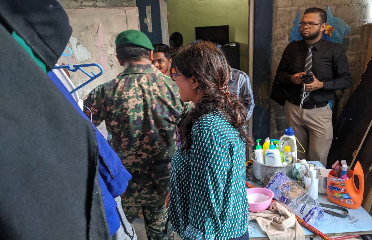 ވިއްސާރައިގައި ލިބުނު ގެއްލުންތައް ޑިފެންސް މިނިސްޓަރު މާރިޔާ ބައްލަވަނީ.