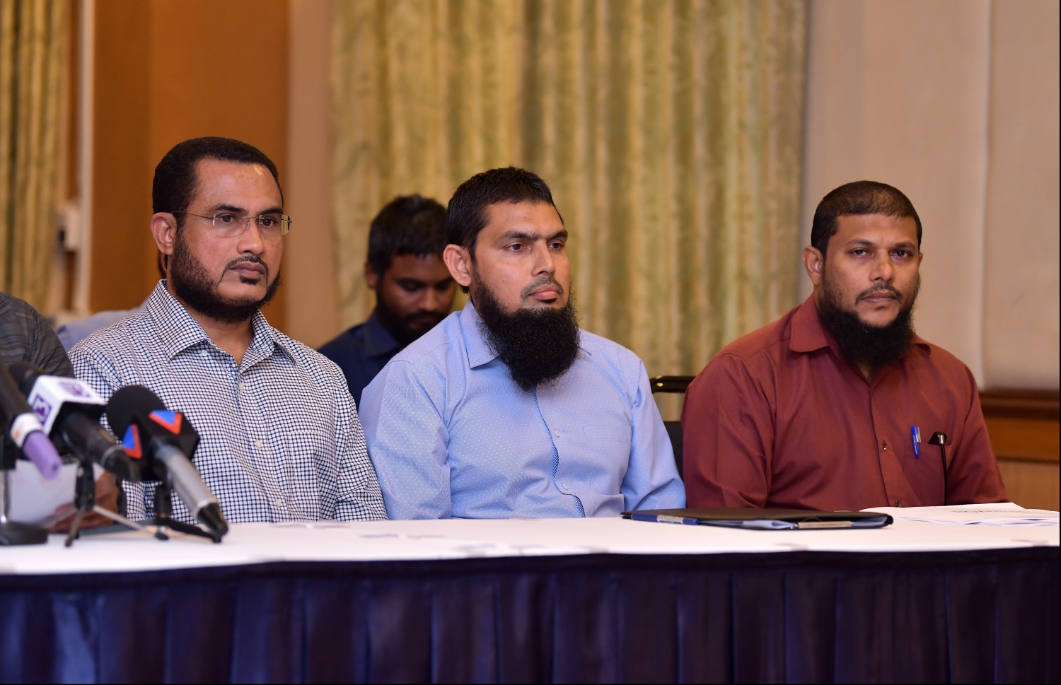 މިއަދުގެ ނިއުސް ބްރީފިންގައި ޝެއިހް އަލީ ޒާހިރު (މ) ބައިވެރިވެވަޑައިގަންނަވަނީ.---ފޮޓޯ: ހުސައިން ވަހީދު/މިހާރު