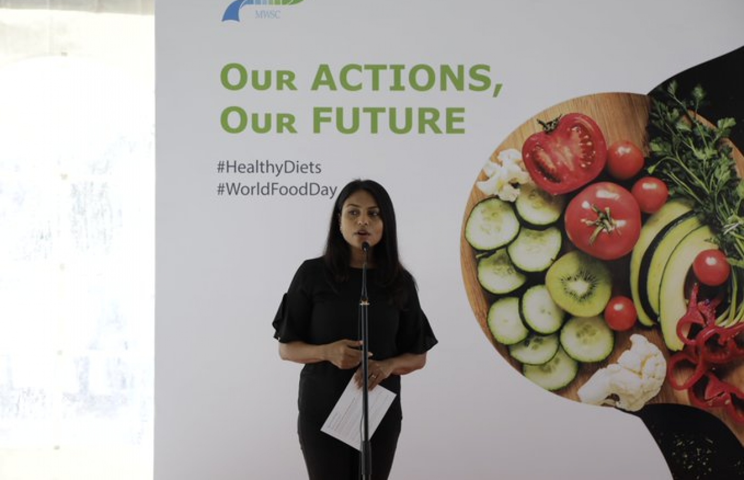 އެމްޑަބްލިއުއެއްސީގެ ހެލްތީ ބްރެކްފާސްޓްގައި، ހީޓް ހެލްތް އެންޑް ފިޓްނެސްގެ ސީއީއޯ ޝިފާނާ މިއަދު ވާހަކަ ދައްކަވަނީ.--- ފޮޓޯ: އެމްޑަބްލިއުއެސްސީ