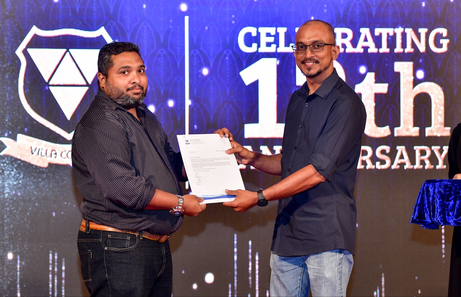 އޮކްޓޯބަރު 18، 2019- ވިލާ ކޮލެޖުގެ 12 ވަނަ އަހަރީ ދުވަސް ފާހަގަކުރުމަށް ބޭއްވި ރަސްމިއްޔާތުގެ ތެރެއިން.---ފޮޓޯ: ނިޝާން އަލީ/މިހާރު