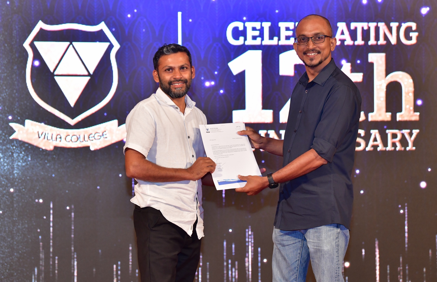 އޮކްޓޯބަރު 18، 2019- ވިލާ ކޮލެޖުގެ 12 ވަނަ އަހަރީ ދުވަސް ފާހަގަކުރުމަށް ބޭއްވި ރަސްމިއްޔާތުގެ ތެރެއިން.---ފޮޓޯ: ނިޝާން އަލީ/މިހާރު