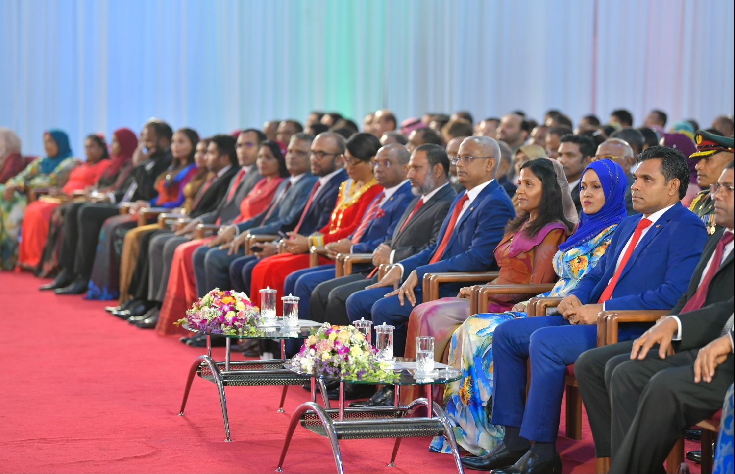 މާލެ: އޮކްޓޯބަރު 29، 2019: ދިވެހިރާއްޖޭގެ ގައުމީ ދުވަހުގެ ރަސްމިއްޔާތުގެ ތެރެއިން.--- ފޮޓޯ: ހުސައިން ވަހީދު /މިހާރު