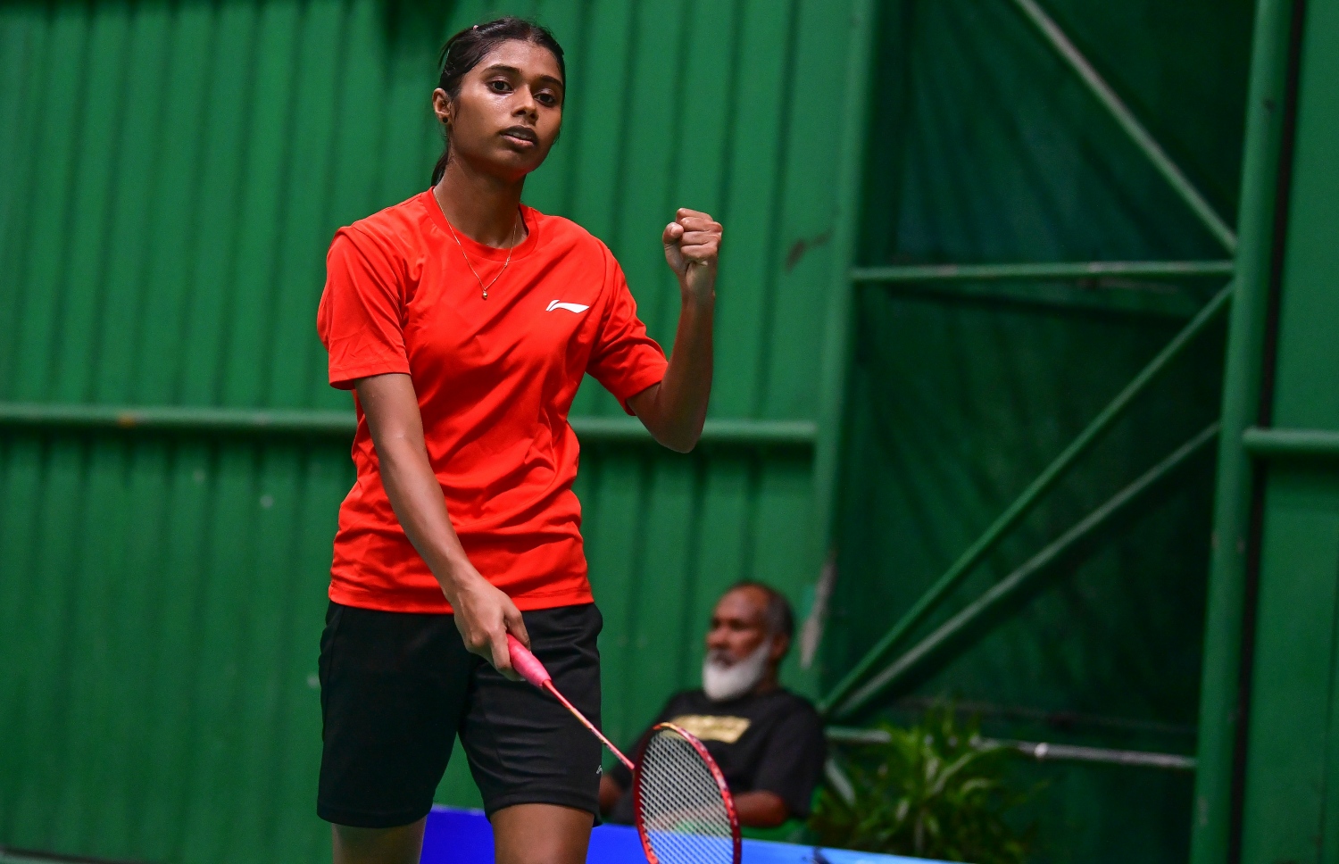 އަންހެން ސިންގަލްސް ފައިނަލް މެޗުގެ ތެރެއިން ނަބާހާ. -- ފޮޓޯ: ނިޝާން އަލީ/ މިހާރު