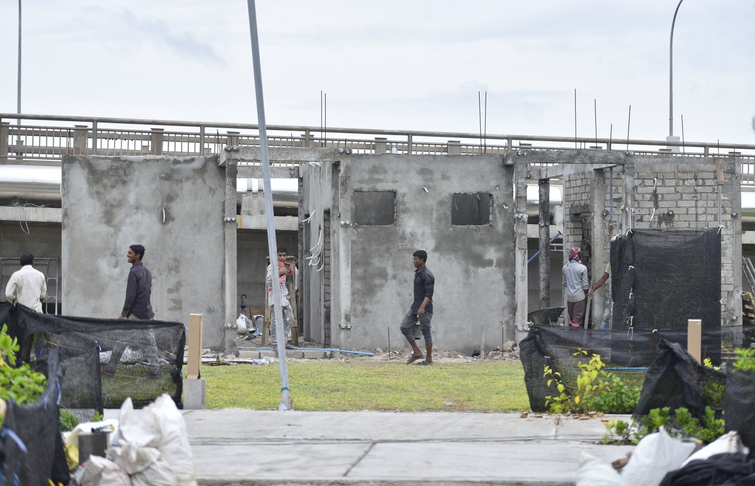 އަޑި ޕާކު ސަރަހައްދުގައި ހަދާ ޕާކުގެ މަސައްކަތް މިއަދު ކުރަނީ -- ފޮޓޯ: ނިޝާން އަލީ/ މިހާރު