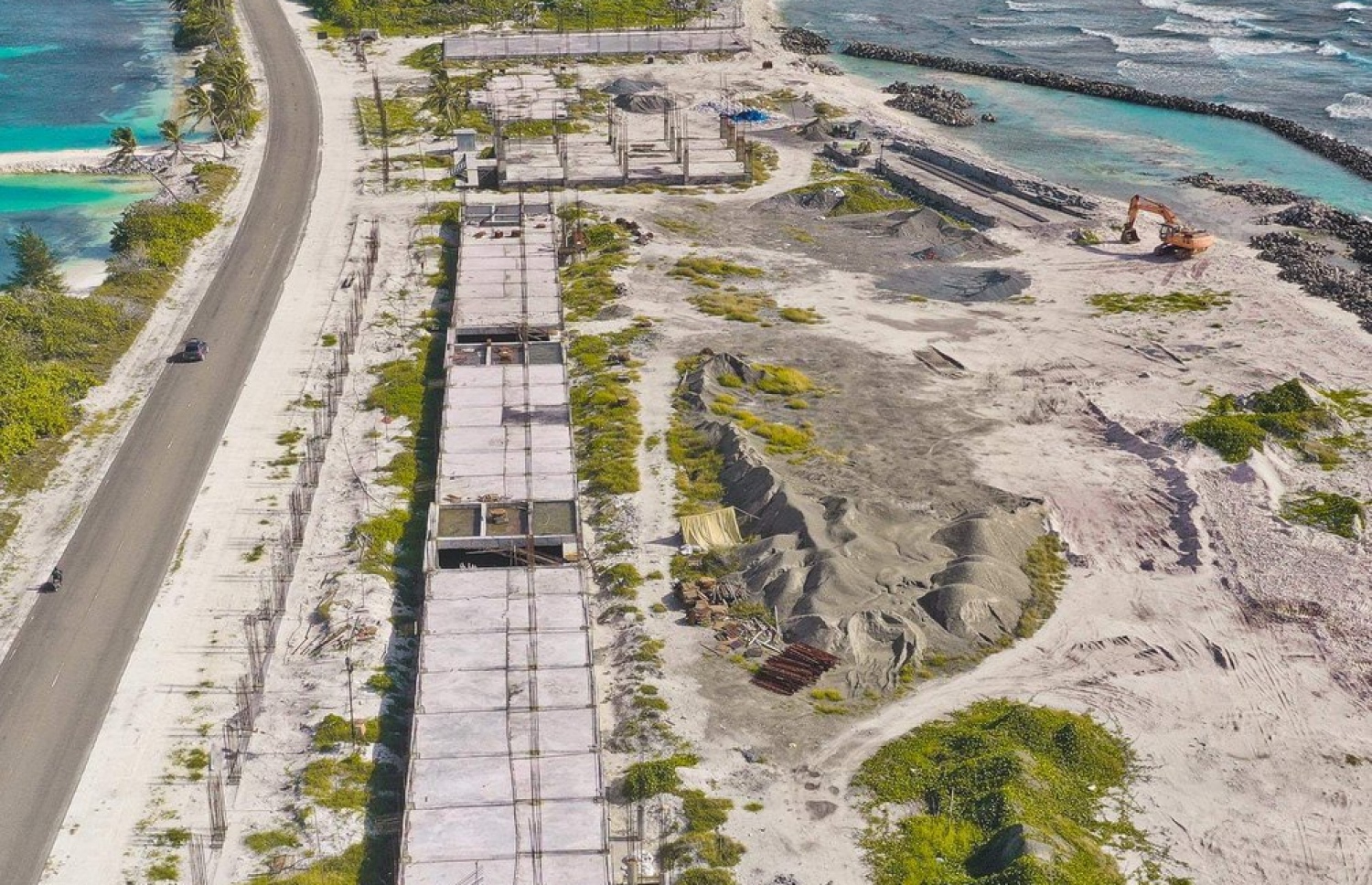 އައްޑޫ ޕޮލިސް ޓްރޭނިން އެކެޑެމީ ހަދާ ސަރައްހަދު. ފޮޓޯ/ އަހުމަދު ޒާހިދު