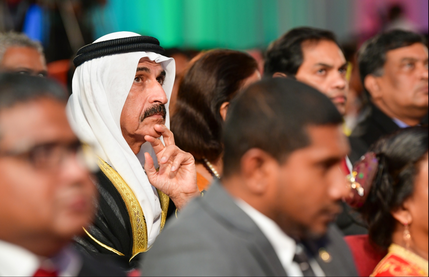 މާލެ: ނޮވެމްބަރު 10، 2019- ޖުމްހޫރީ ދުވަހުގެ މުނާސަބަތުގައި ދަރުބާރުގޭގައި ބޭއްވި ހާއްސަ ރަސްމިއްޔާތުގެ ތެރެއިން.---.ފޮޓޯ: ހުސައިން ވަހީދު/މިހާރު