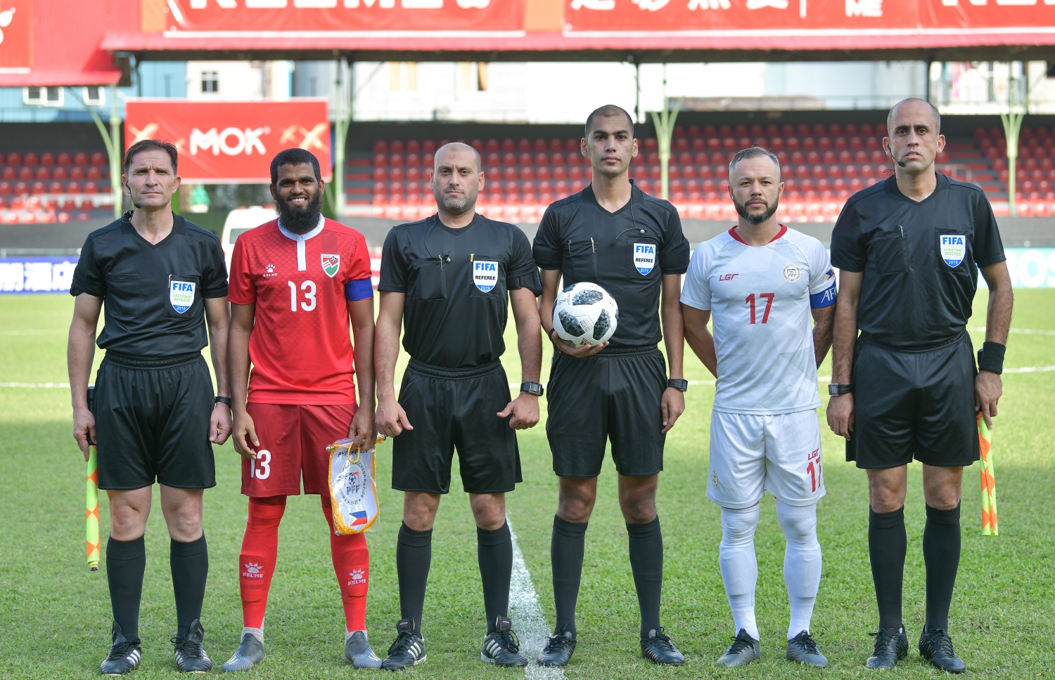 މާލެ: 14 ނޮވެމްބަރ 2019: ވޯލްޑް ކަޕް ކޮލިފައިންގައި ދިވެހިރާއްޖެ އާއި ފިލިޕީންސް ބައްދަލުކުރި މެޗުގެ ތެރެއިން: މިމެޗު 2-1 އިން ކާމިޔާބުކުރީ ފިލިޕީންސް . -ފޮޓޯ:ނިޝާން އަލީ /މިހާރު