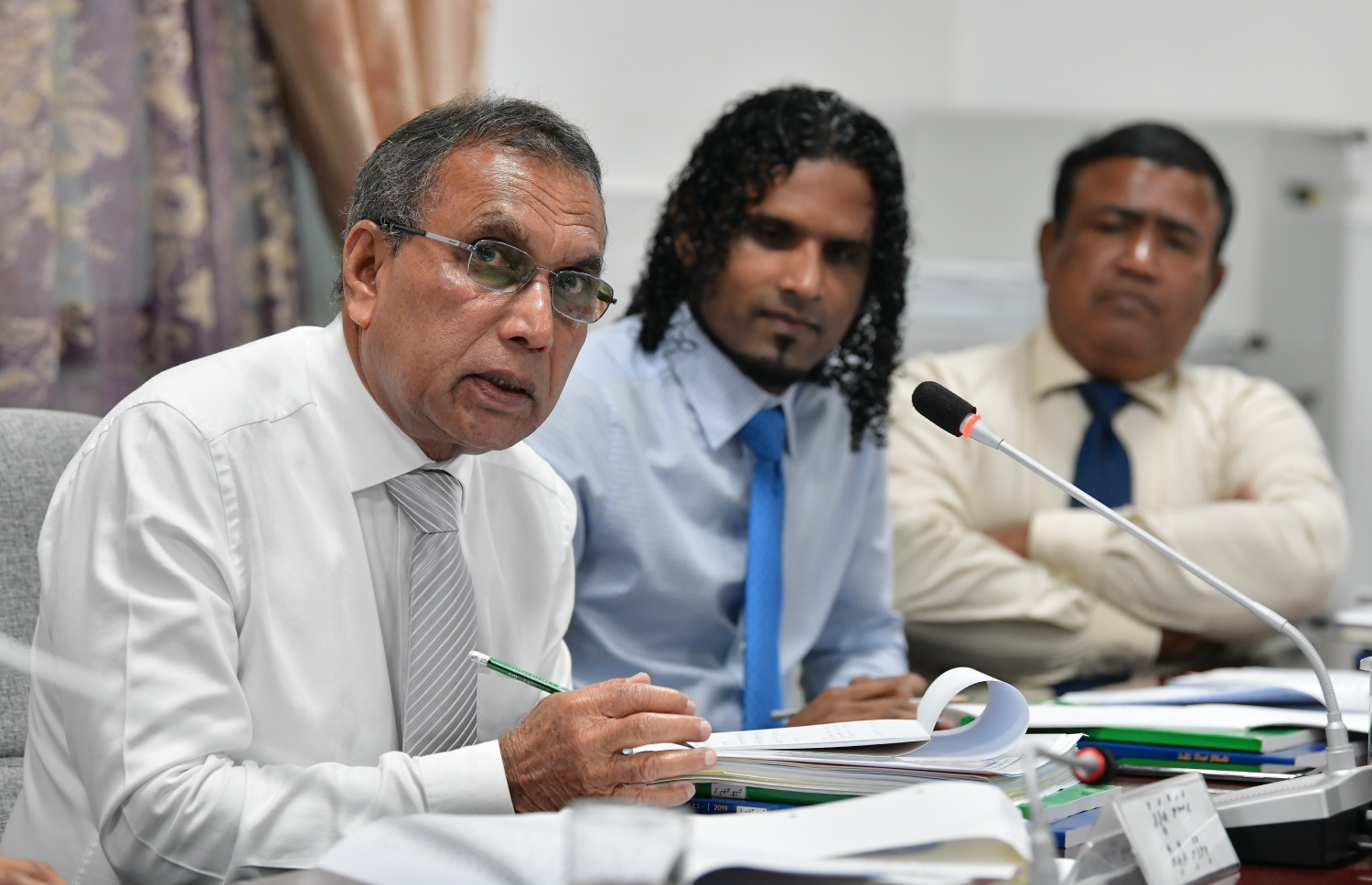 މާލިއްޔަތު ކޮމިޓީގައި ވިލުފުށީ ދާއިރާގެ މެންބަރު ހަސަން އަފީފު-- ފޯޓޯ: ނިޝާން އަލީ/ މިހާރު