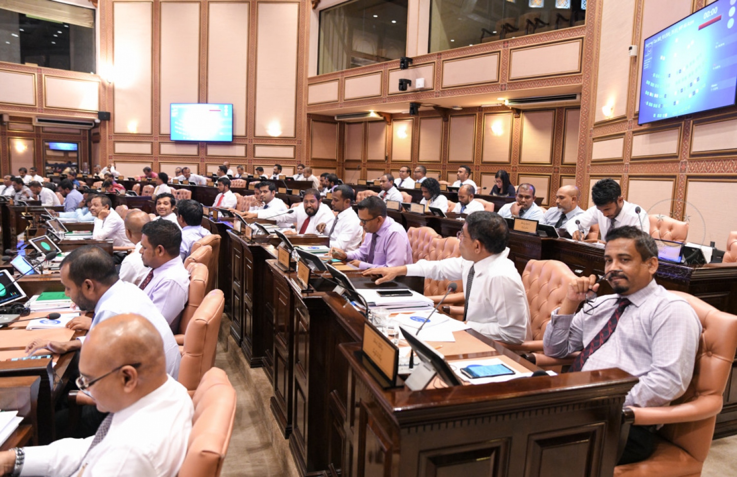 ރައްޔިތުންގެ މަޖިލިހުގެ ޖަލްސާއެއް ކުރިއަށް ދަނީ. --- ފޮޓޯ: މަޖިލިސް