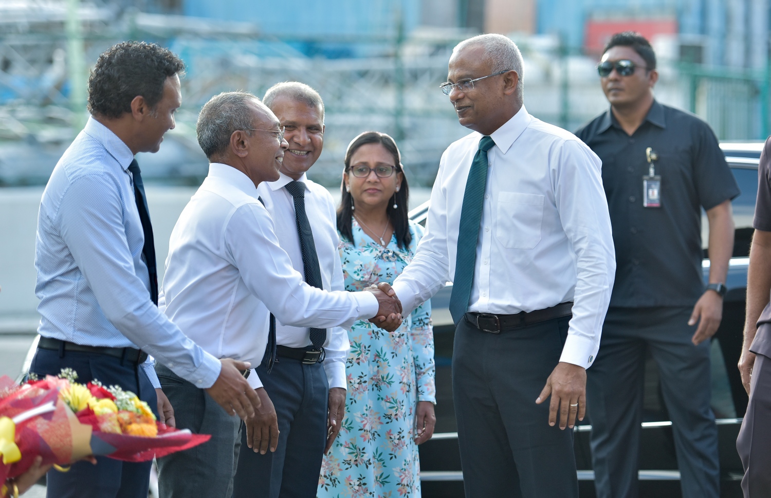 ރައީސް އެންސިސްގެ އިސްވެރިންނާ ބައްދަލު ކުރައްވަނީ-- ފޮޓޯ: ނިޝާން އަލީ/މިހާރު