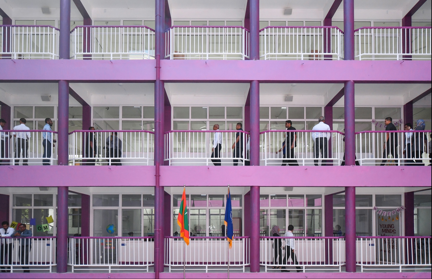 މާލެ: ޖެނުއަރީ 12، 2020: މިއަހަރު އަލަށް ކިޔަވައިދޭން ފެށި އިއްޒުއްދީން ސްކޫލު.-- ފޮޓޯ؛ ހުސެން ވަހީދު /މިހާރު