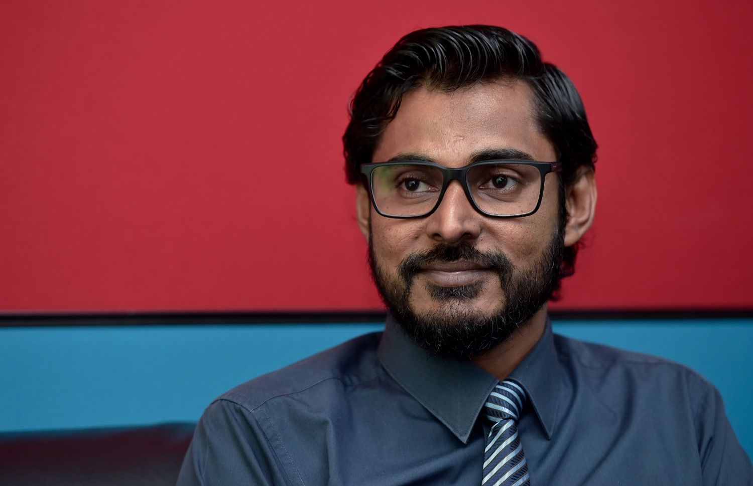 ކޮމިޝަނާ އޮފް ޓެކްސޭޝަން ފަތުހުﷲ ޖަމީލް މިހާރު ނޫހާ ވާހަކަދައްކަވަނީ-- ފޮޓޯ:ނިޝާން އަލީ/ މިހާރު