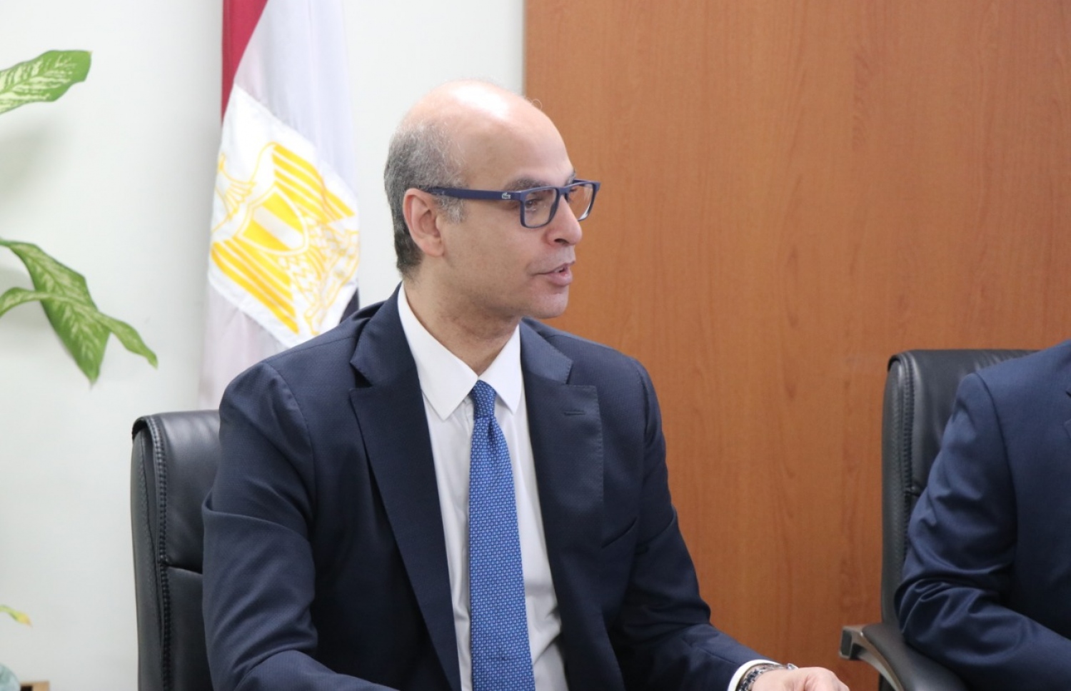 މިއަދުގެ ރަސްމިއްޔާތުގައި، މިސްރުން ރާއްޖެ އަށް ކަނޑައަޅާފައިވާ ސަފީރު ހުސެއިން އަލް ސަހާރީ ވާހަކަ ދައްކަވަނީ.-- ފޮޓޯ: ފޮރިން މިނިސްޓްރީ