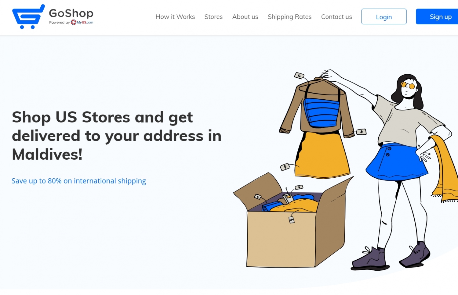 ގޯ ޝޮޕް ވެބްސައިޓު އިންނާނެ ގޮތުގެ މިސާލެއް--