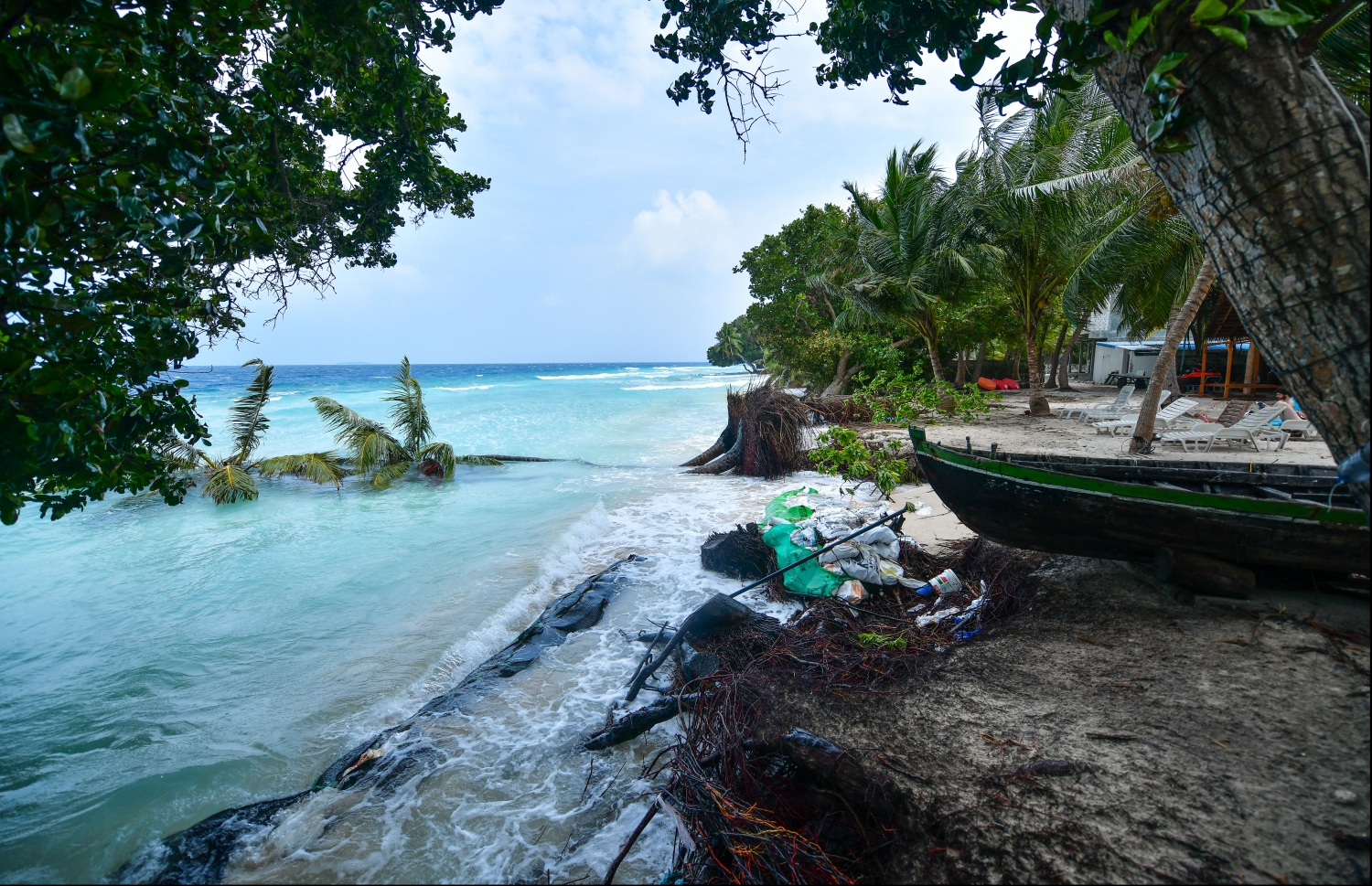 ރުކާއި ފުނަ ގަސްތަކަކީ ރަށްރަށުގެ ހިމާޔަތް: ގިރުން ބޮޑުވެ، ރުއްގަސް ވެއްޓިފައި --މިހާރު ފޮޓޯ/ހުސެއިން ވަހީދު