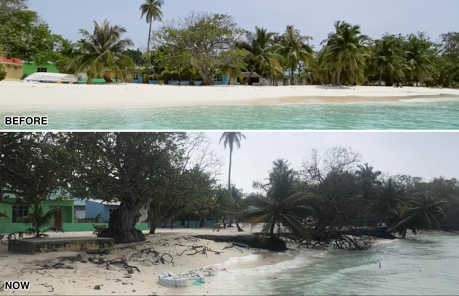 ފައިނު ކުރިން އޮތް ގޮތާއި މިހާރު އޮތް ގޮތް: އެ ރަށް މިހާރު ވަނީ ވަރަށް ބޮޑަށް ގިރާލާފައި