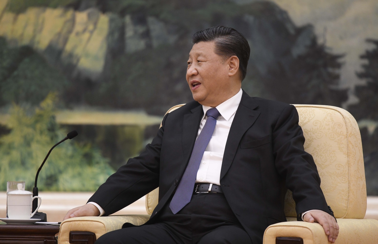 ޗައިނާގެ ރައީސް ޝީ ޖިންޕިން. --ފޮޓޯ:އޭއެފްޕީ