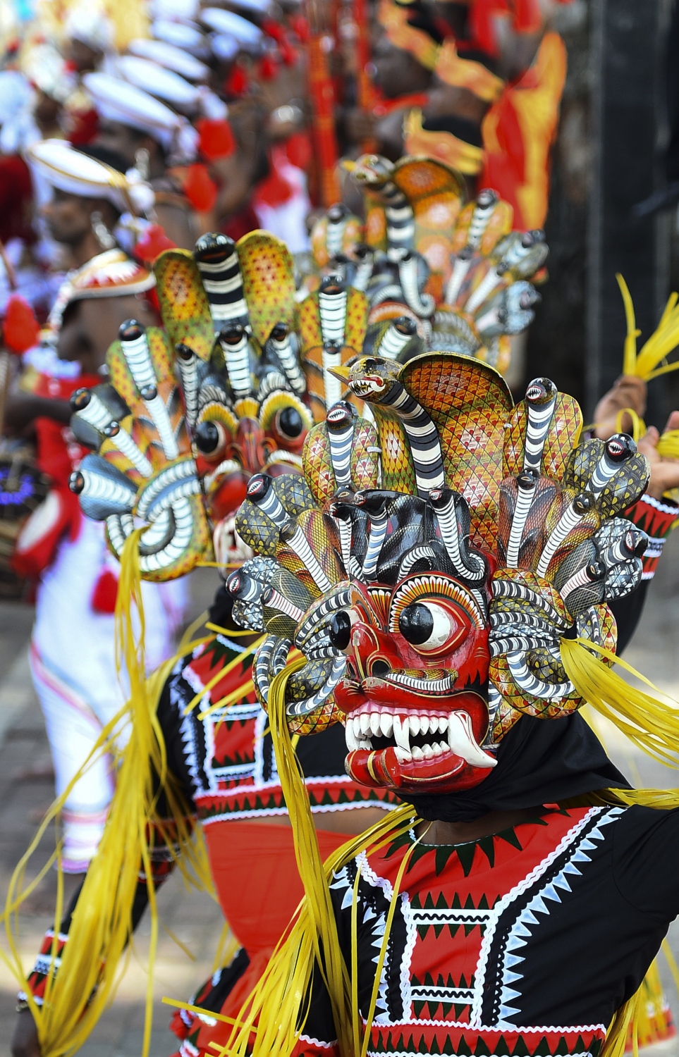 ކޮލަމްބޯ: ފެބްރުއަރީ 4، 2020: ސްރީ ލަންކާގެ 72 ވަނަ މިނިވަން ދުވަހުގެ ރަސްމިއްޔާތުގައި ސަގާފީ ކުޅިވަރުތައް ބާއްވަނީ. --ފޮޓޯ:އޭއެފްޕީ