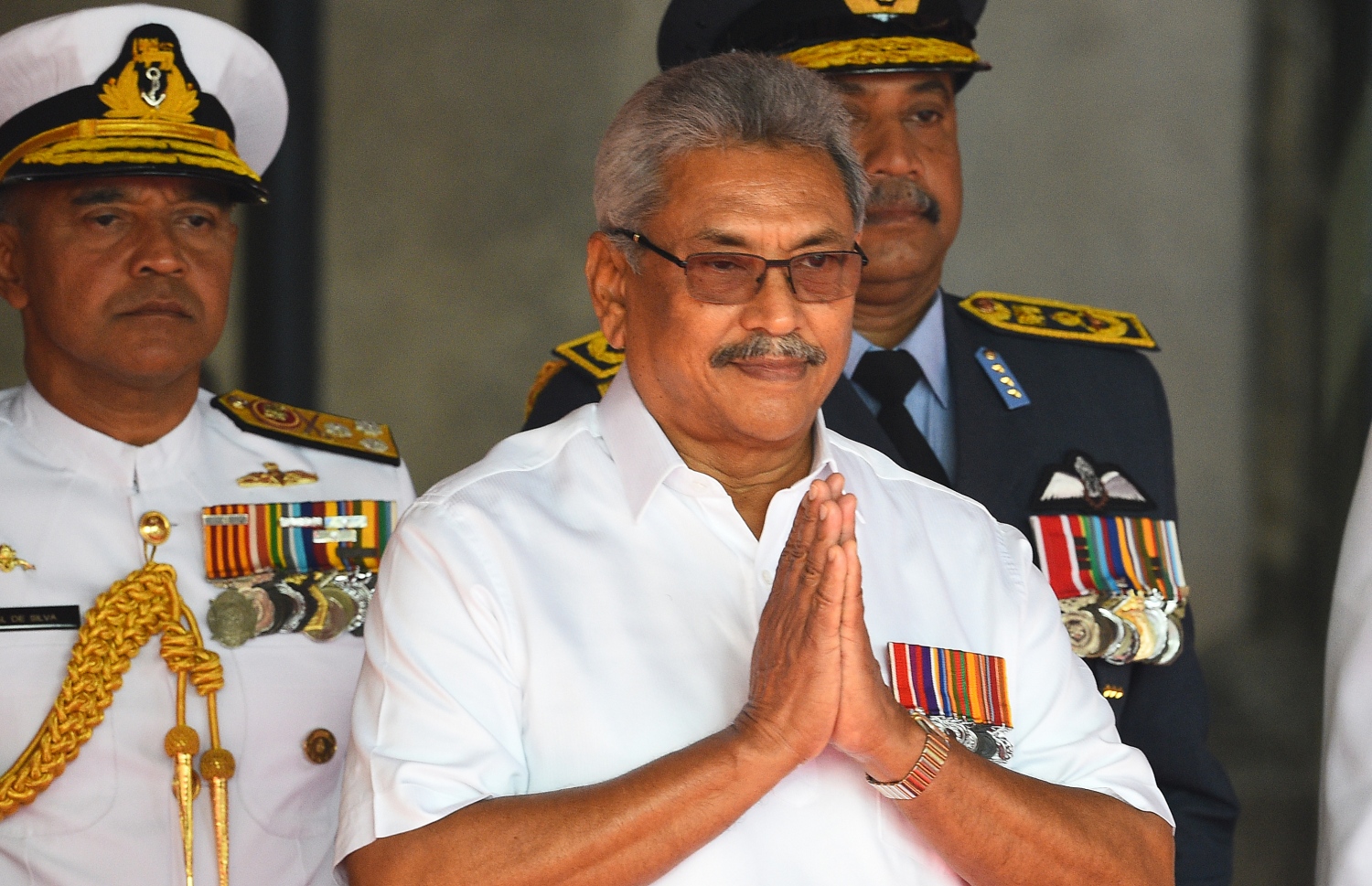 ކޮލަމްބޯ: ފެބްރުއަރީ 4، 2020: ސްރީ ލަންކާގެ 72 ވަނަ މިނިވަން ދުވަހުގެ މުނާސަބަތުގައި ރައީސް ގޯޓާބޭ ރާޖަޕަކްސާ. --ފޮޓޯ:އޭއެފްޕީ