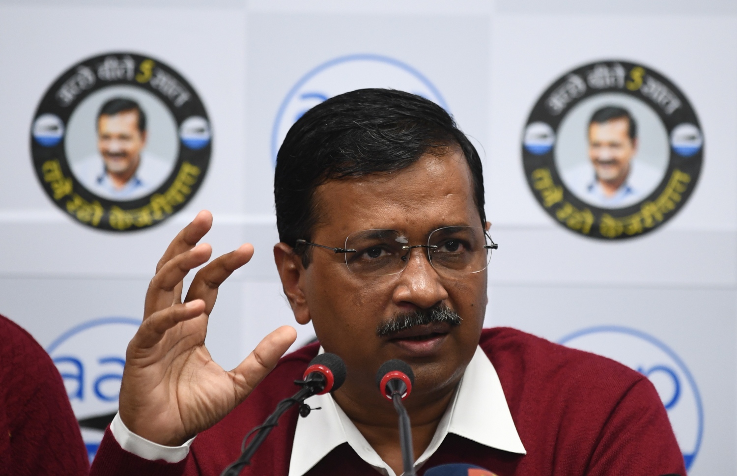 ދިއްލީގެ ޗީފް މިނިސްޓަރު ކެޖްރިވާލް މެނިފެސްޓޯ އިއުލާން ކުރައްވަނީ. --ފޮޓޯ:އޭއެފްޕީ