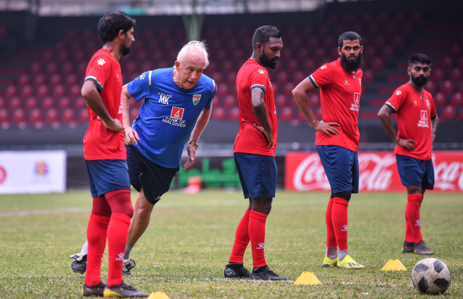 ގައުމީ ޓީމުގެ ޕްރެކްޓިހެއްގެ ތެރެއިން ކޫޕްމަން.-- ފޮޓޯ: ނިޝާން އަލީ/ މިހާރު