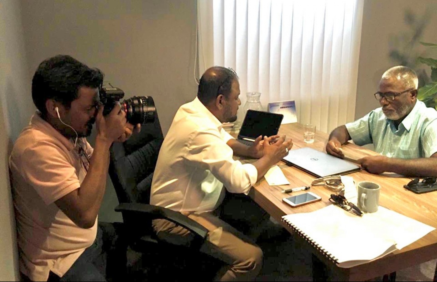 ފިލްމު "މަރްޔަމް" ގެ ޝޫޓިންގެ ތެރެއިން.