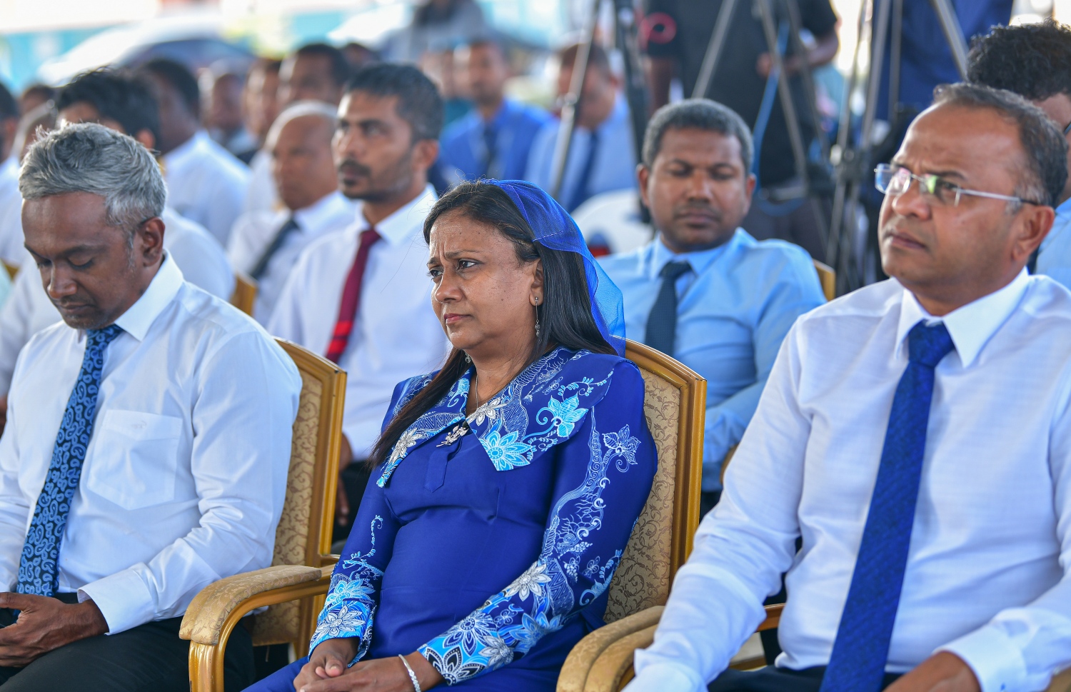 މާލެ- މާޗް 10، 2020: ހުޅުމާލޭގައި އަޅާ 1،700 ހައުސިން ޔުނިޓުތަކުގެ ބިންގާ އަޅަން ބޭއްވި ރަސްމިއްޔާތުގެ ތެރެއިން .-- ފޮޓޯ: އަހުމަދު އަވްޝަން އިލްޔާސް/ މިހާރު